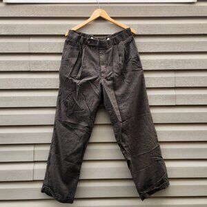 Vintage 90's Cordovan and Grey LTD. Casual Suit Wool Pants Olive Green Plaid Men